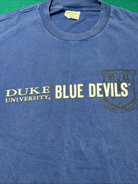 VTG Duke University Blue Devils Navy T-Shirt , L , $20